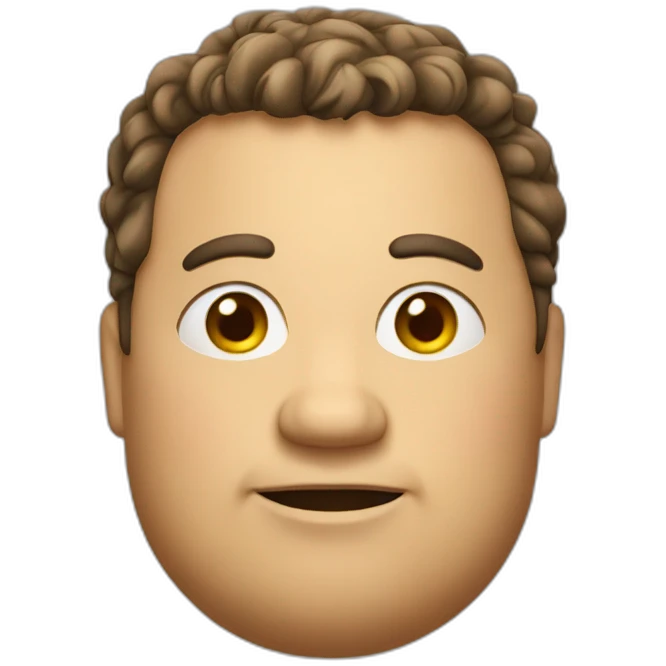 fat and smart man emoji