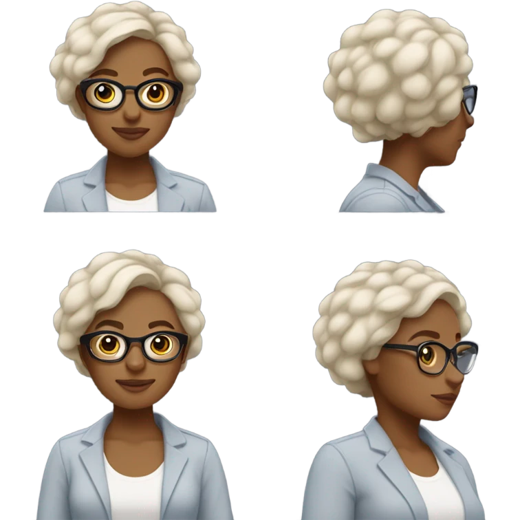 woman has a modern, minimalist look with natural hair, minimal makeup, and smart-casual outfits like jeans, blazers, and sneakers. She often wears a smartwatch or stylish glasses, balancing practicality and professionalism.






 emoji