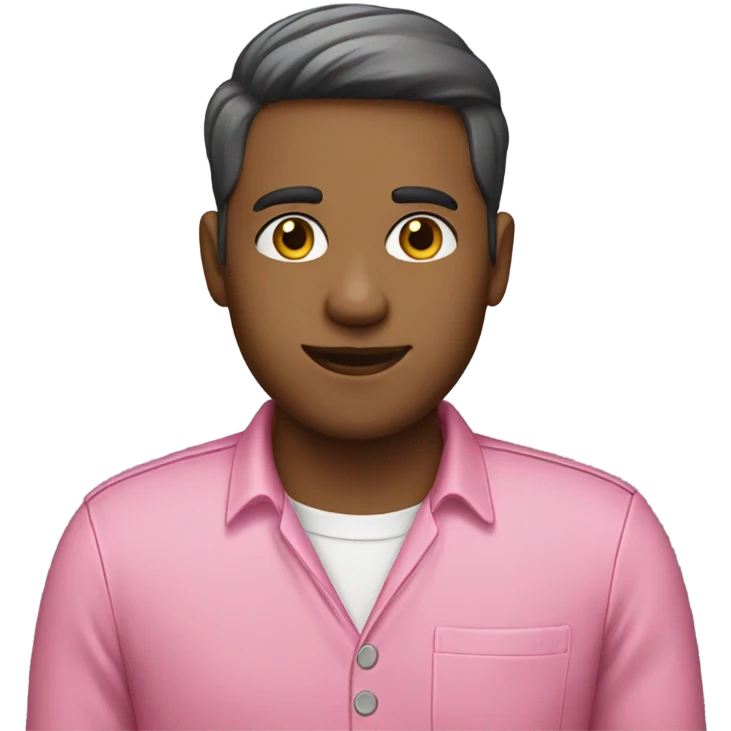 employee in pink clothes emoji