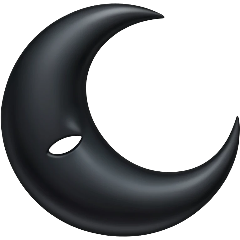 حلال ماه مشکی emoji