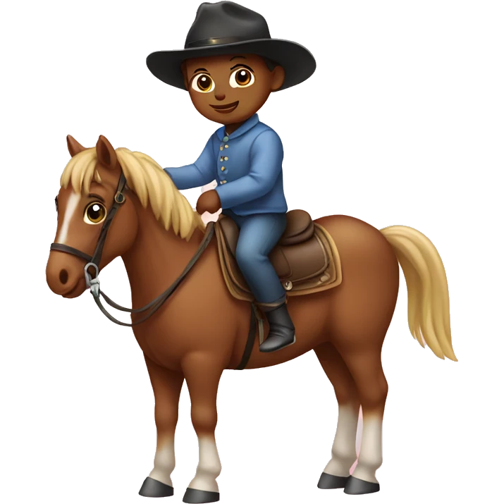Baby on a horse emoji