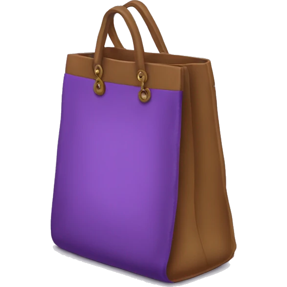 Bolso violeta Gracias por tu compra  emoji