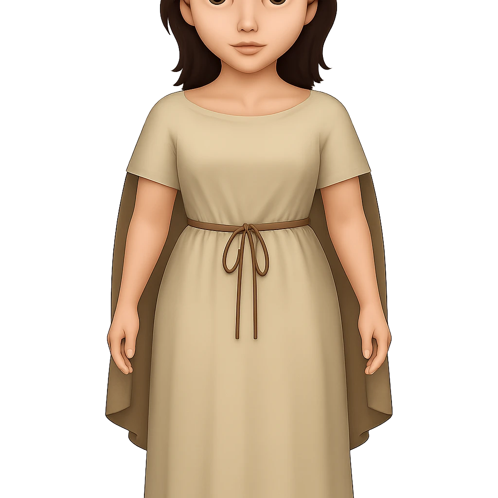 Front view of ancient style bare feet, no sandals, in emoji style with transparent background. emoji