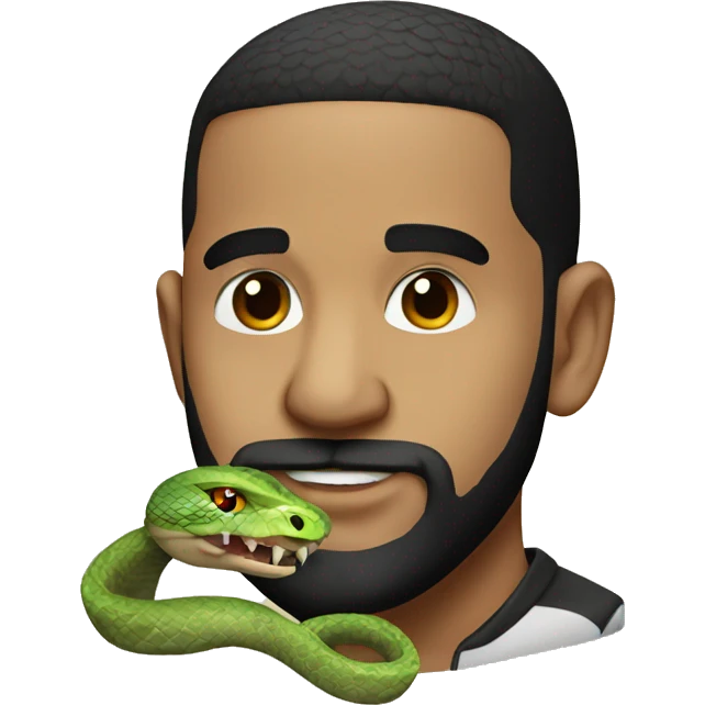 Drake with snake emoji