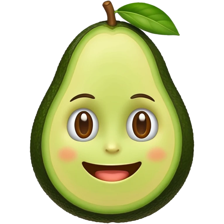 avocado with a face emoji