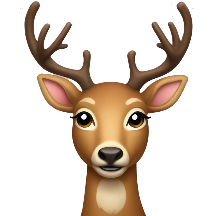 Christmas deer emoji