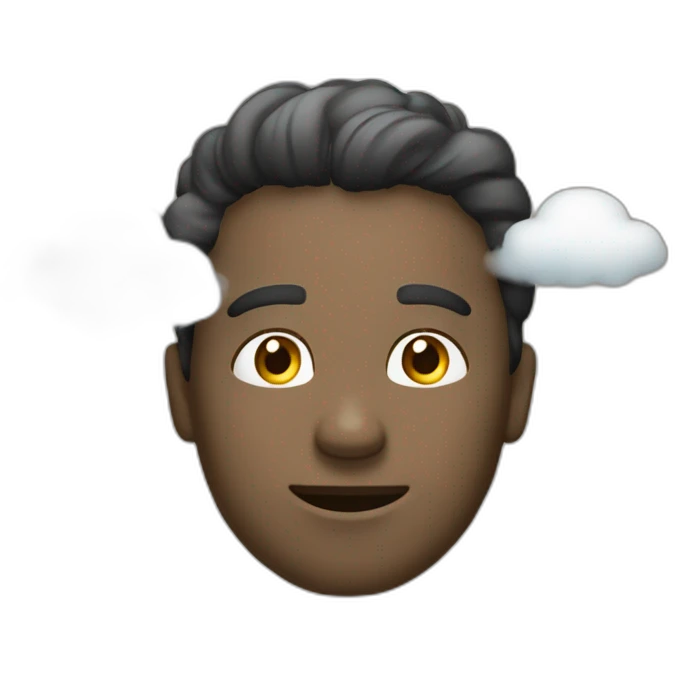 Tête dans les nuages emoji
