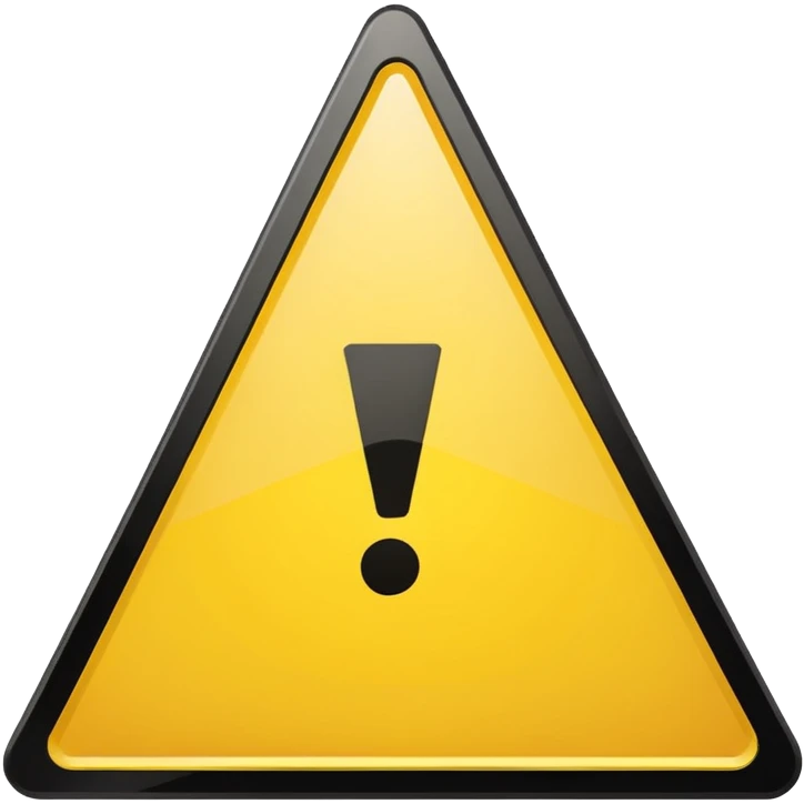 yellow warning triangle with 5 min in the middle emoji