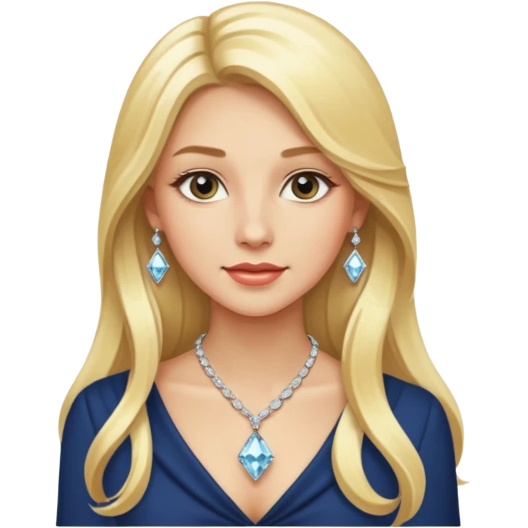 BLONDE AND LONG HAIR RICH GIRL emoji