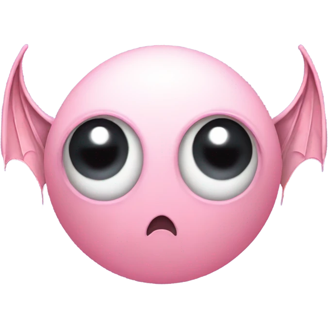 Light pink eyeball with bat wings emoji