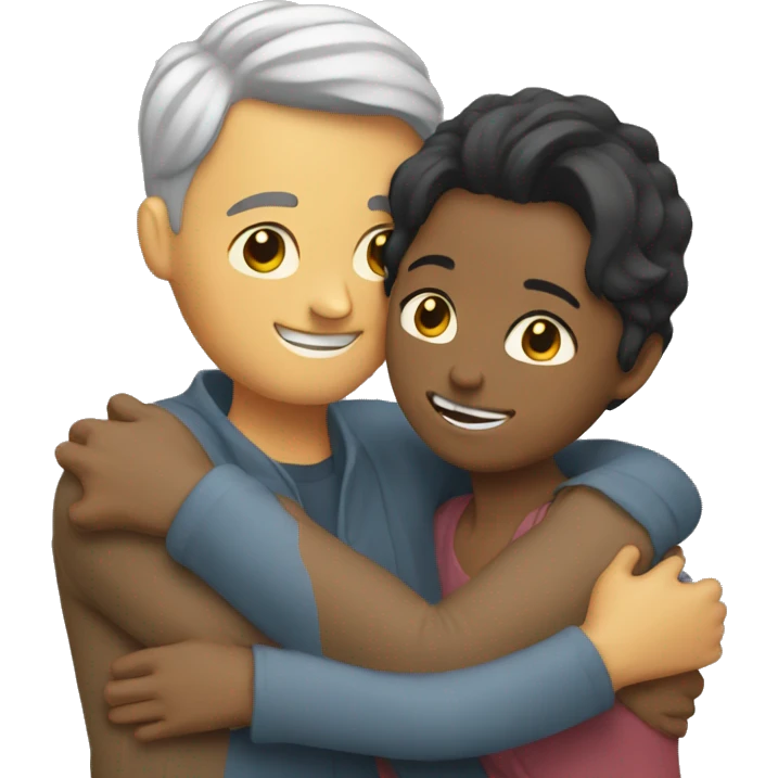 Couple hugs  emoji