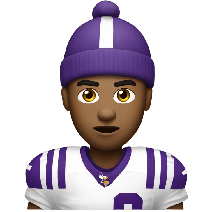 Minnesota Vikings person holding a sign that says “we are garbage” emoji