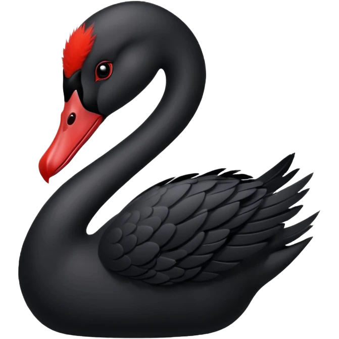 Black swan emoji
