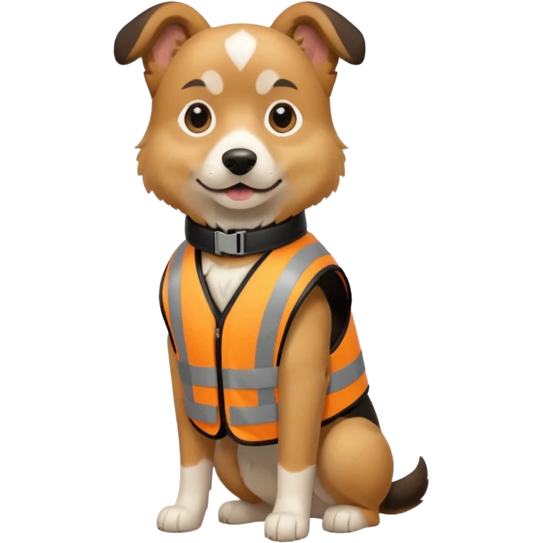 dog, Waste Management, safety vest emoji