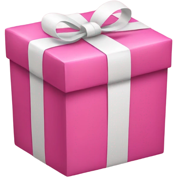 Pink gift emoji