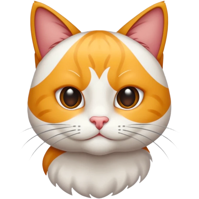Tüylü beyaz Kedi emoji