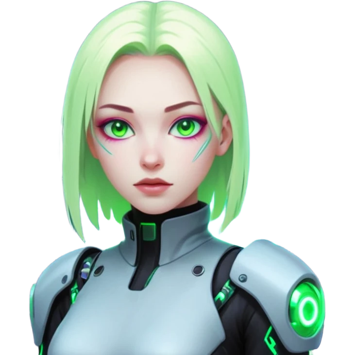 Karma Sex in futuristic nein lights cyberpunk city emoji