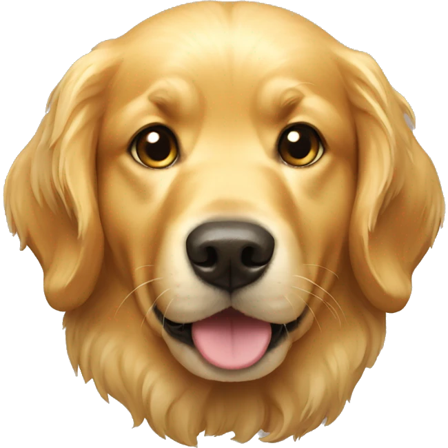 golden retriever dog emoji