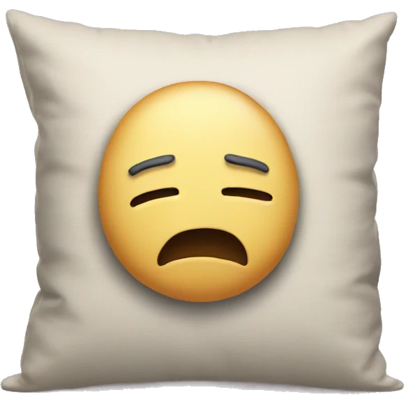 cartoon head buried in pillow emoji