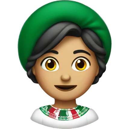 Mexican woman president with mexico flag emoji