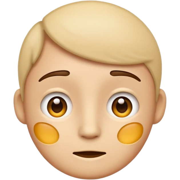 pain point, neutral face with a small question mark, emoji style emoji