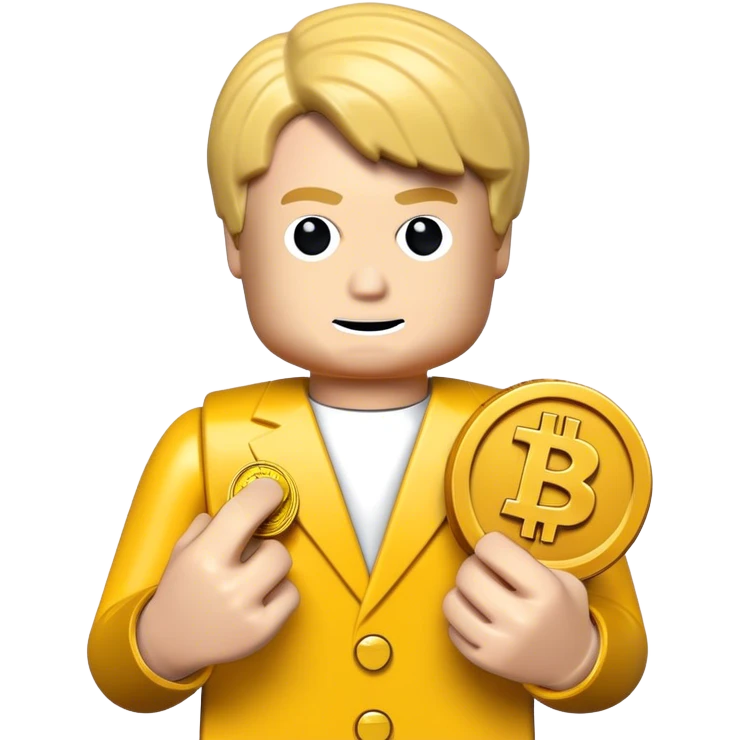 hackeur lego homme bitcoin emoji
