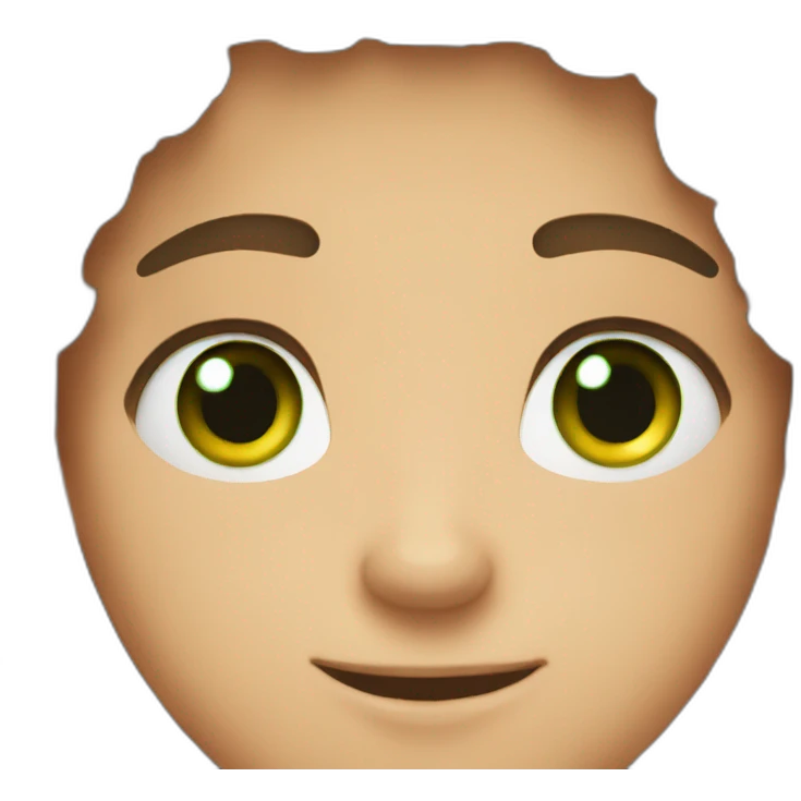 Green eyed brown haired handsome boy emoji