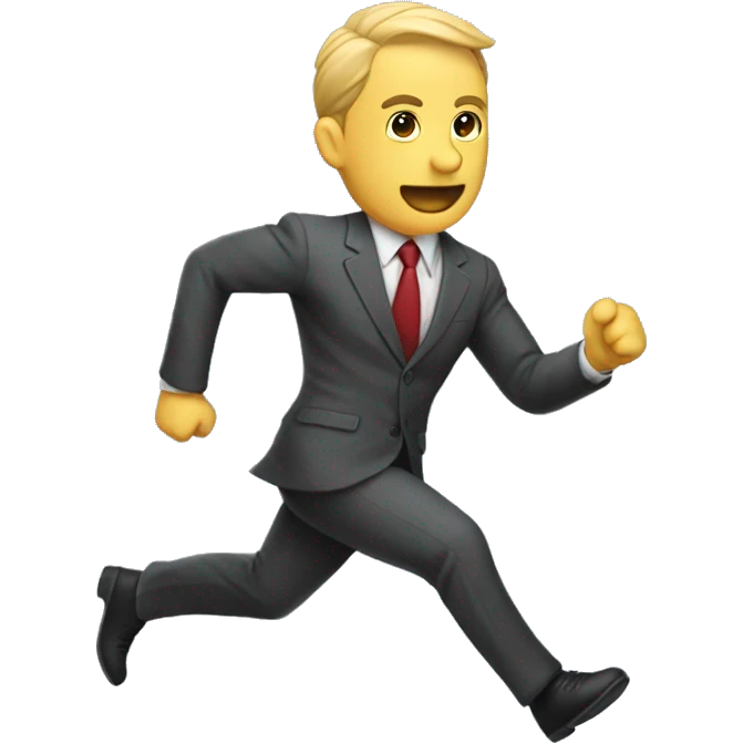 emoji de persona corriendo con traje de ladron emoji