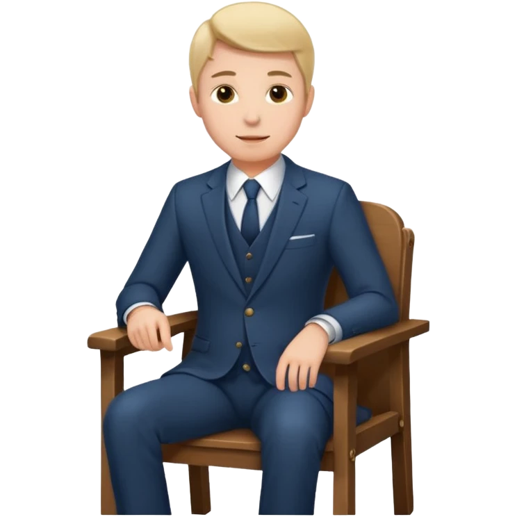 man sitting on the chair emoji