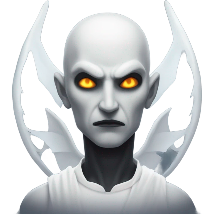 Thrones daemon and white angel emoji