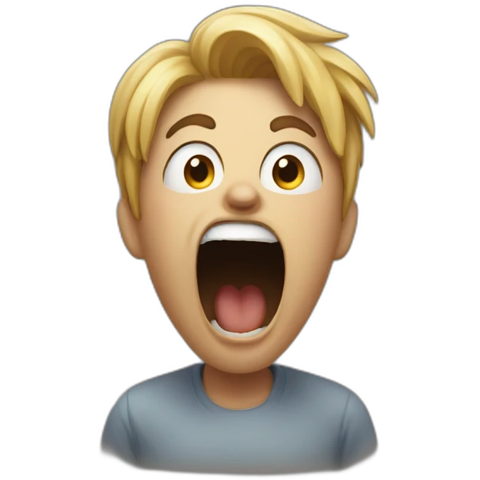 person screaming emoji