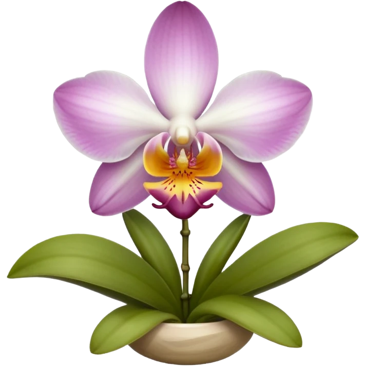 Orquídea blanca emoji
