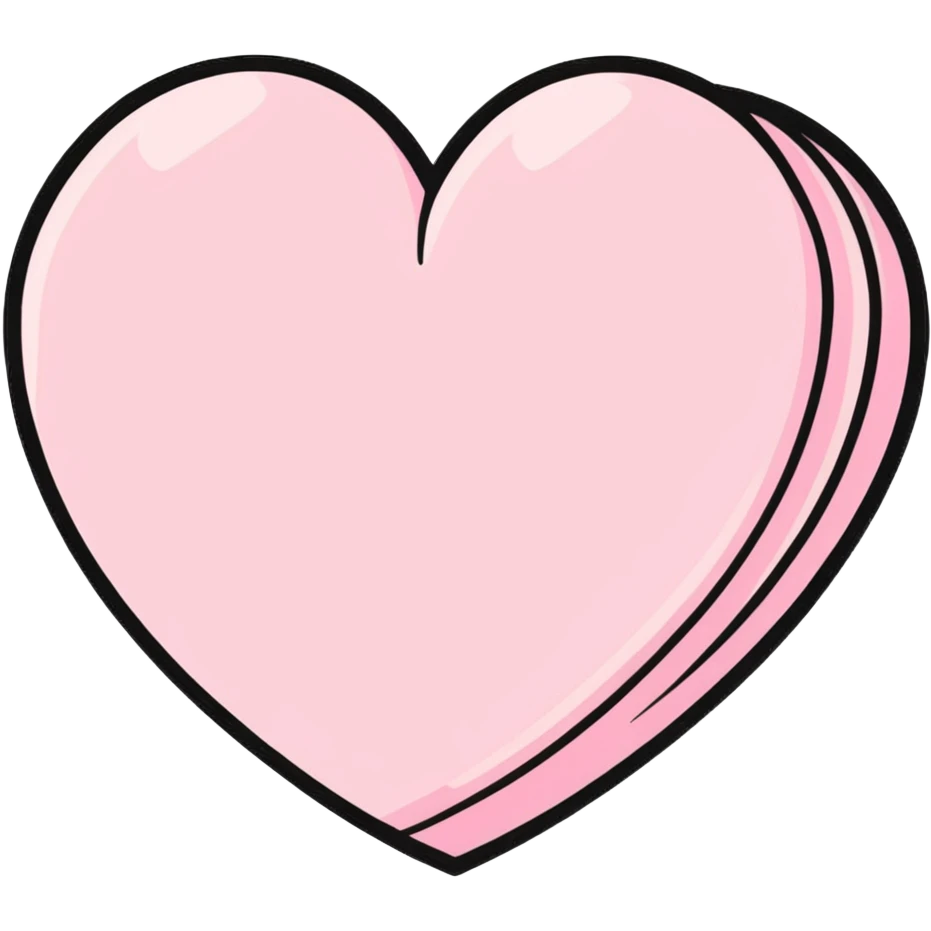 light pink heart emoji