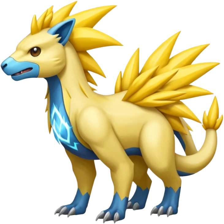 Manectric-Electrike-Fakémon-hybrid-creature (full body)  emoji