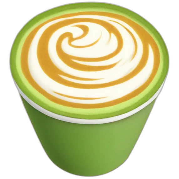 matcha latte cup emoji