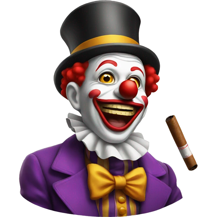 clown with cigar emoji