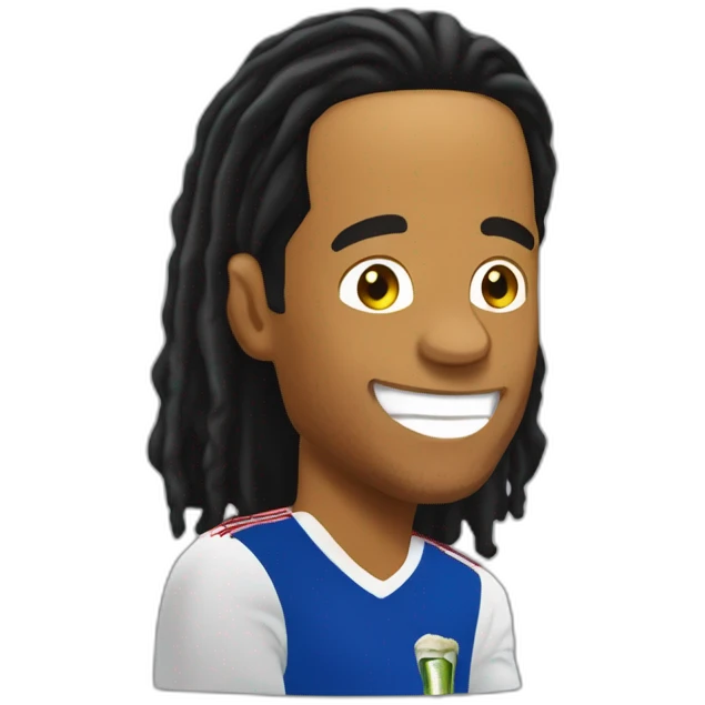 ronaldinho tomando cerveza emoji