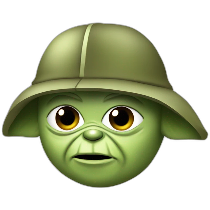 Yoda in cap military zsu emoji