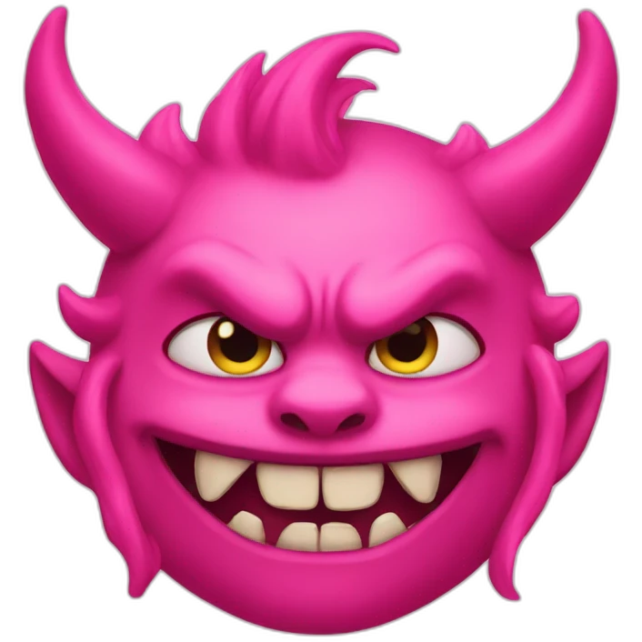 pink demon  emoji
