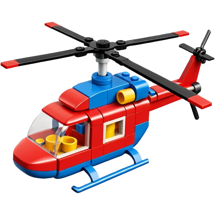 lego blocks helicopter 🚁 emoji