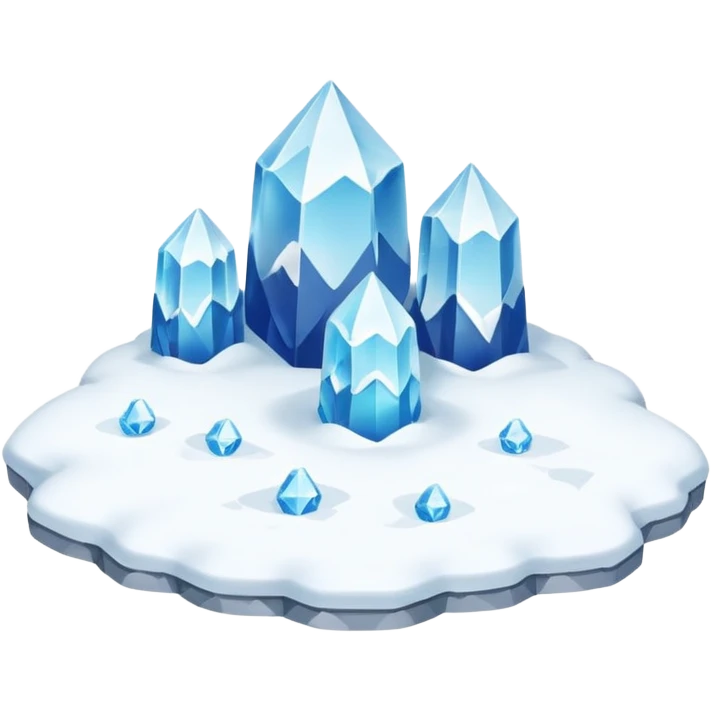 Snow on the ground flat emoji