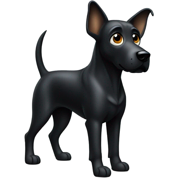 Black dog emoji