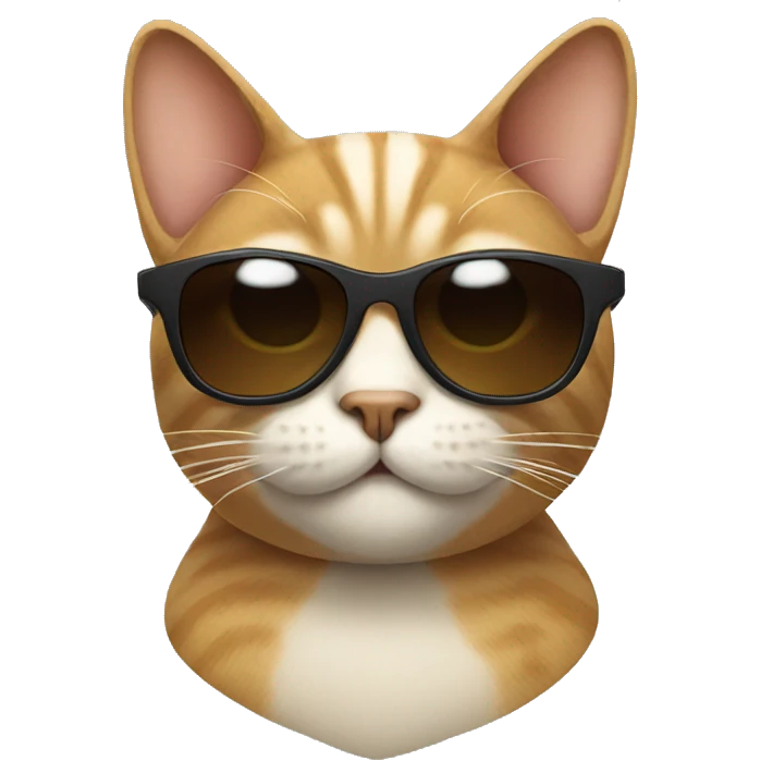 Cat with sunglasses emoji