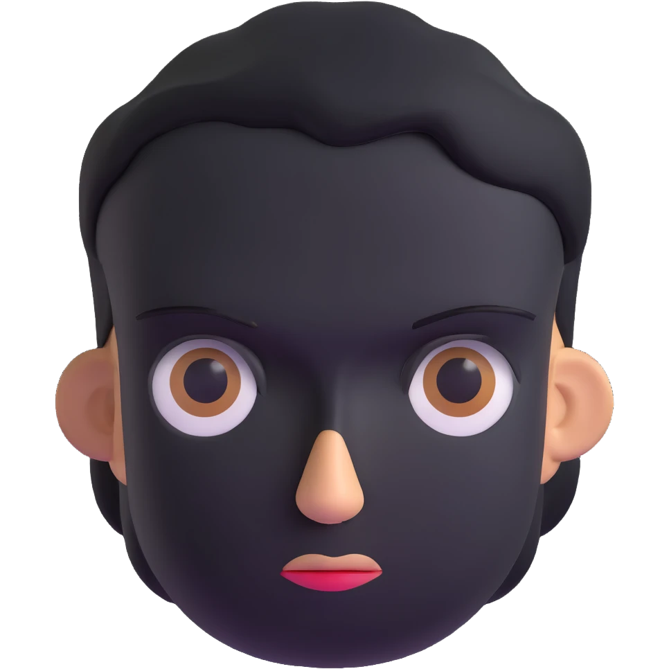 disapproving face with judgmental expression emoji