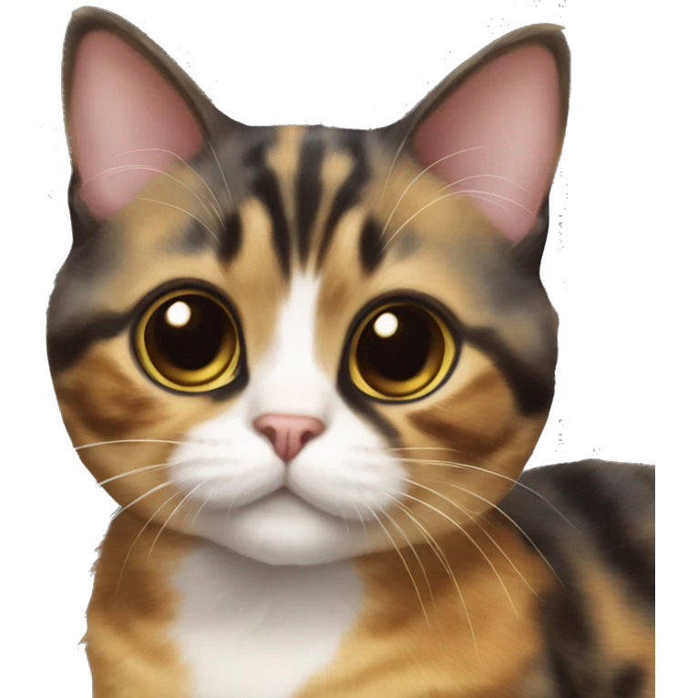 Tortie munchkin cat emoji