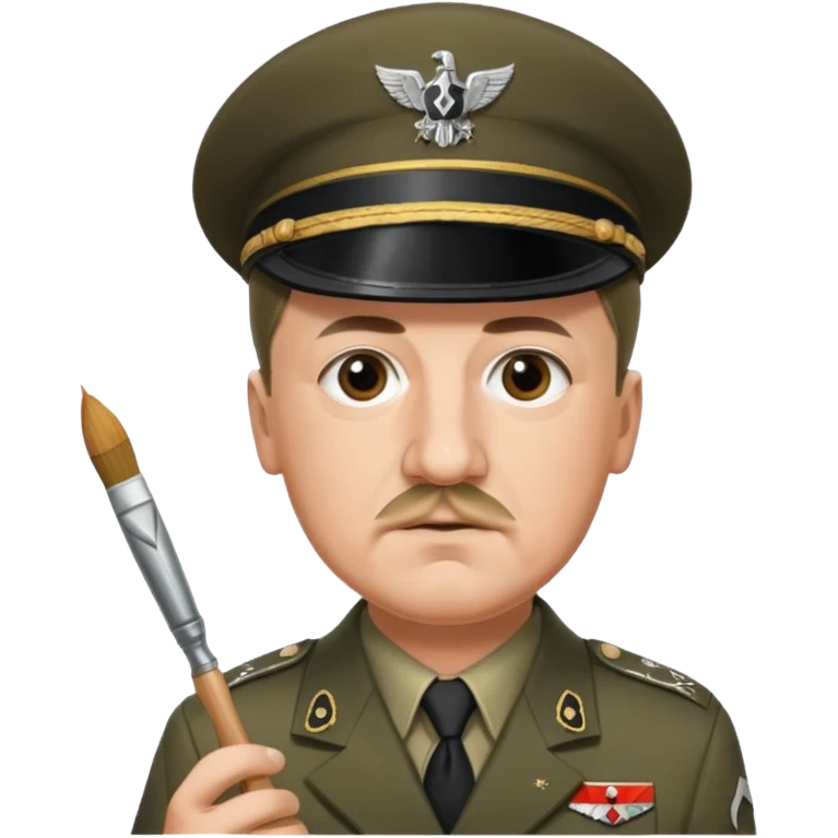  hitler working as a painter emoji