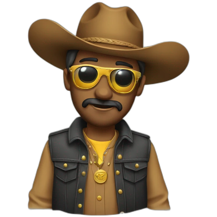 Vaquero con gafas de sol emoji