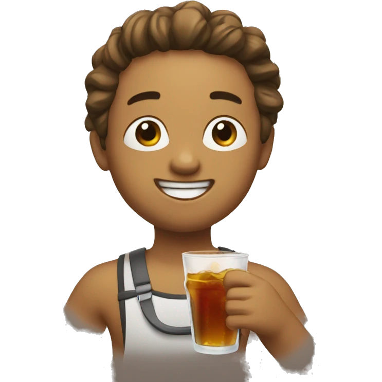 fun and drinking emoji
