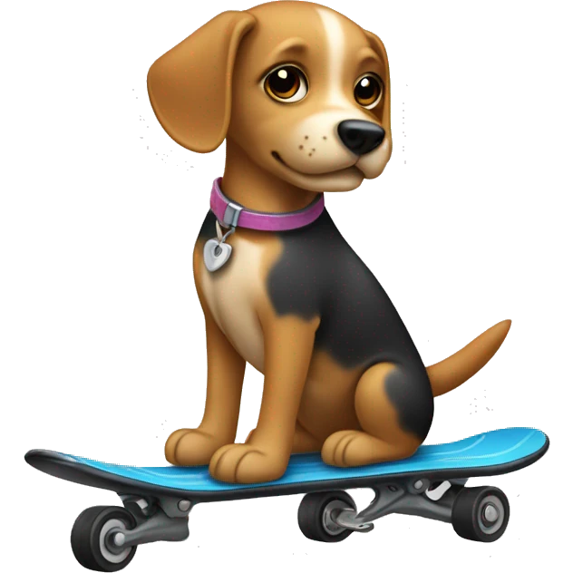 Perro patinete emoji