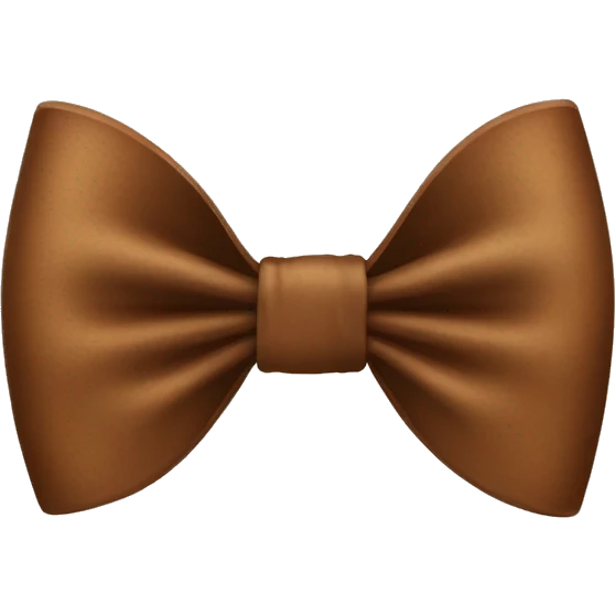 Brown bow emoji